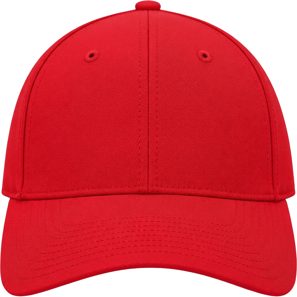 Imperial X210P red performance 5-panel cap front view